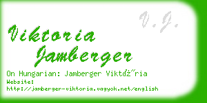 viktoria jamberger business card